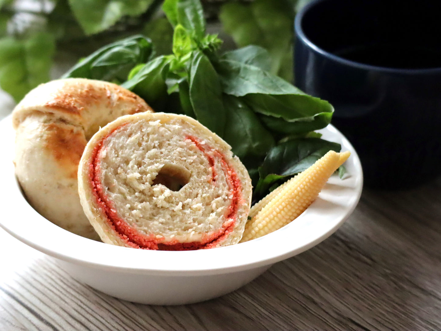 うま味!明太子BAGEL2個入り/(1個当たり)302.0kcal