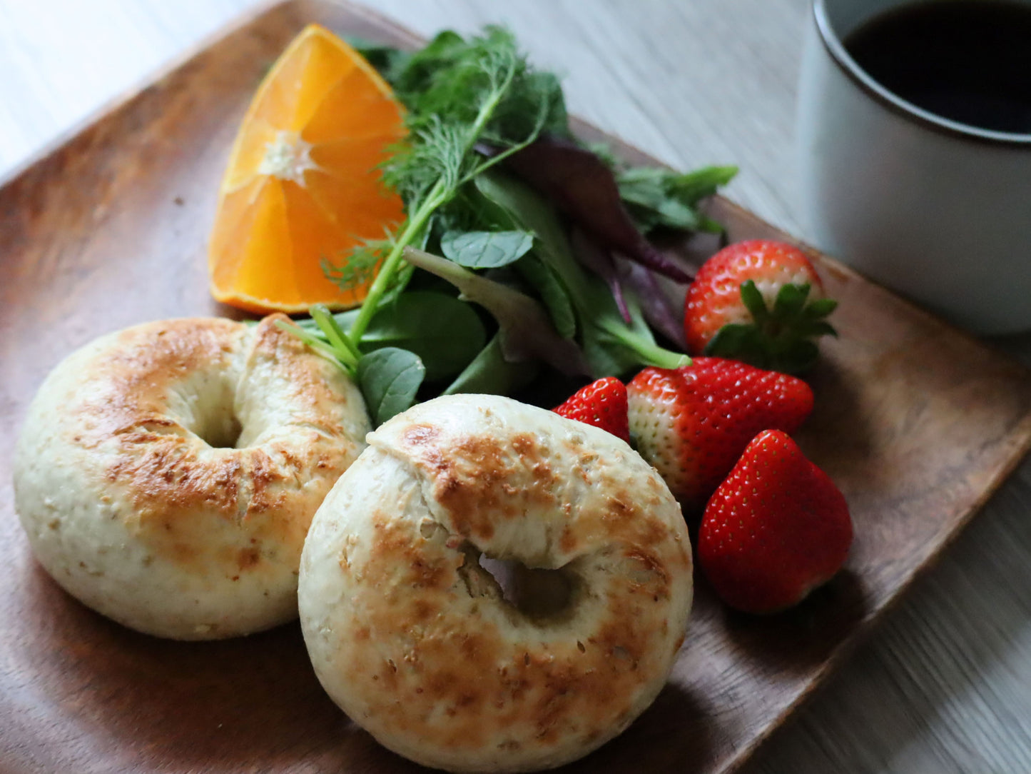もちもちPLAINBAGEL2個入り/(1個あたり)290kcal
