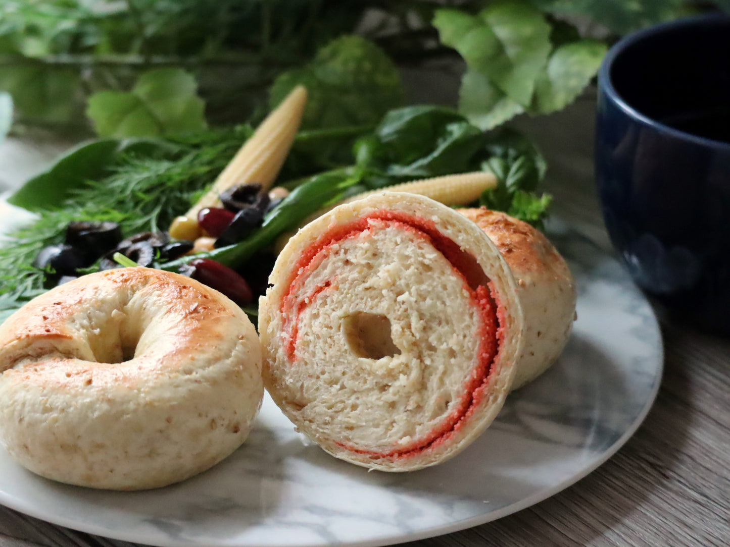 うま味!明太子BAGEL2個入り/(1個当たり)302.0kcal