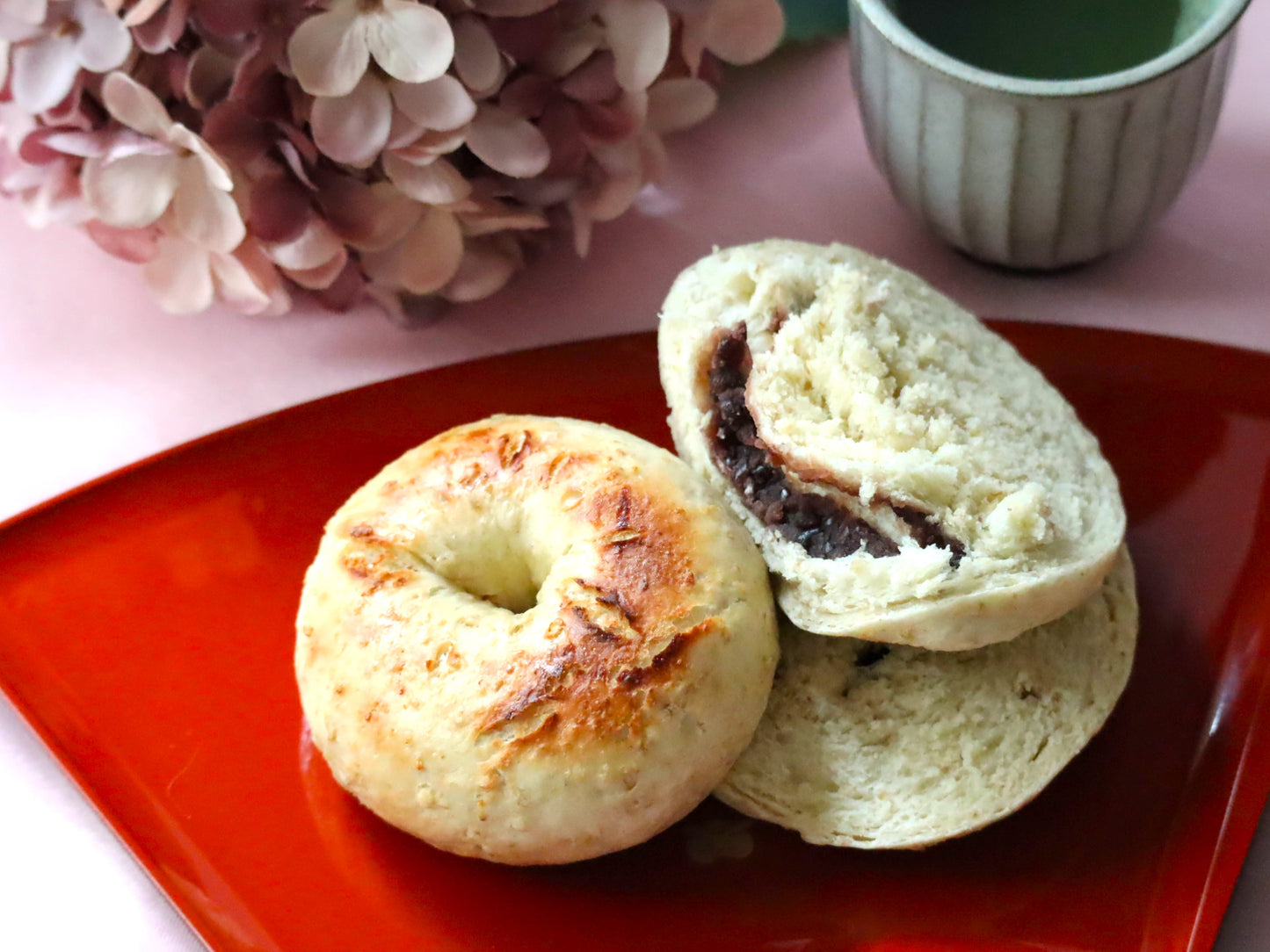【5点セット】鉄分も摂れるもちもちあんこBAGEL 2個入り ×5点
