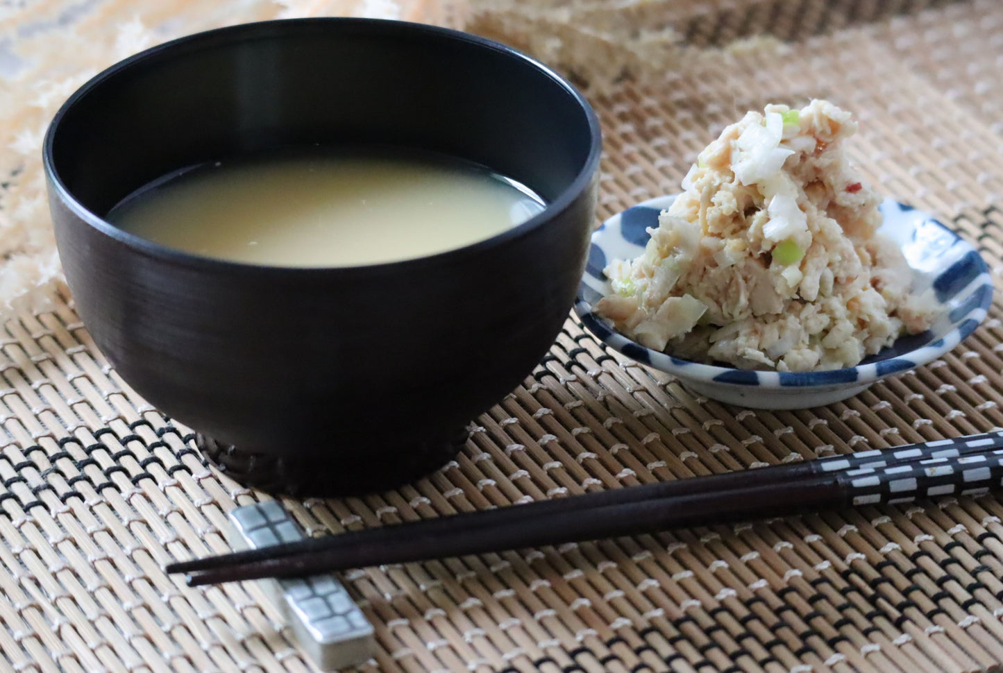高たんぱく発酵味噌の鶏なめろう冷や汁